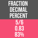 Fraction Calculator Dec, Per