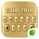 3D Gold 2018 GO Keyboard Theme