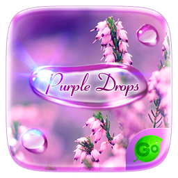 Purple Drops GO Keyboard Theme