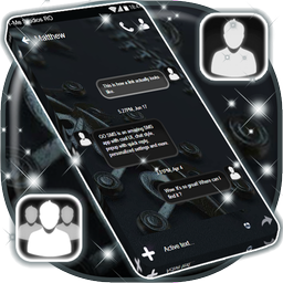 Black New SMS Theme