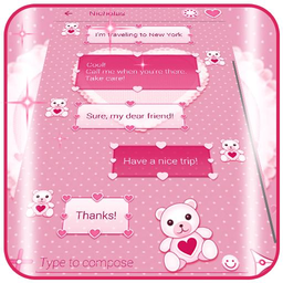 Pink SMS Themes