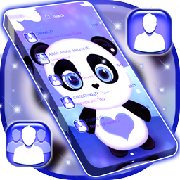 Cute Panda SMS Theme