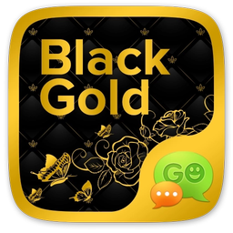 GO SMS BLACK GOLD THEME