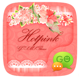 GO SMS HOT PINK THEME