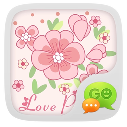GO SMS Pro Love Petal Theme EX