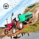 Tractor Trolley Cargo Driving