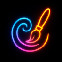 Glow Art Drawing