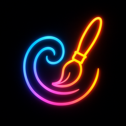 Glow Art Drawing