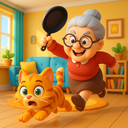 Kitty vs Granny House Chaos