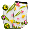 Yellow Pink Tulips Theme