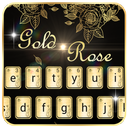 Gold rose Keyboard Theme