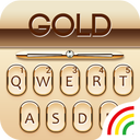 Gold Keyboard Golden Theme