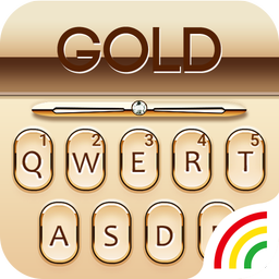Gold Keyboard Golden Theme
