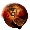 Fire Lion Keyboard Theme - Emoji & Gif