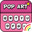 Sweetie Pop Art Keyboard Theme - Emoji & Gif