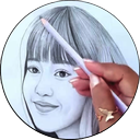 Drawing Black Pink Sketch