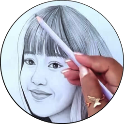 Drawing Black Pink Sketch