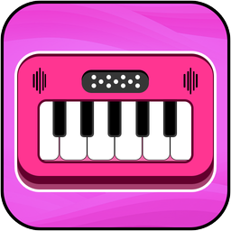 Pink Piano Keyboard - Music And Song Instruments