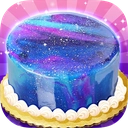 Galaxy Mirror Glaze Cake - Sweet Desserts Maker