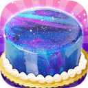 Galaxy Mirror Glaze Cake - Sweet Desserts Maker