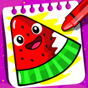 Fruits Coloring- Food Coloring