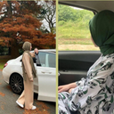 Hijab Car Poses Dpz