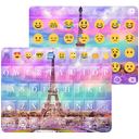 Rainbow Eiffel Tower - Emoji Keyboard