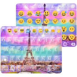 Rainbow Eiffel Tower - Emoji Keyboard