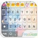 Free Glass Emoji Keyboard Skin