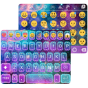 Galaxy Glitter Emoji Keyboard