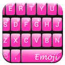 Emoji Keyboard GlossPink Theme