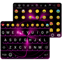 Neon Light Emoji Gif Keyboard Wallpaper