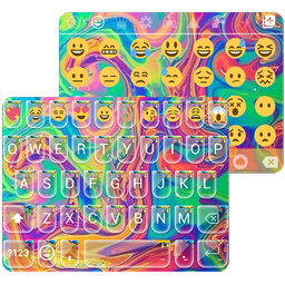 Holi Art Emoji Keyboard Theme