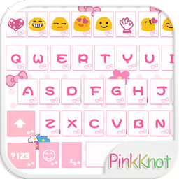 Pink Knot Emoji Keyboard Theme