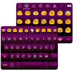 Pink Punk Emoji Keyboard Theme