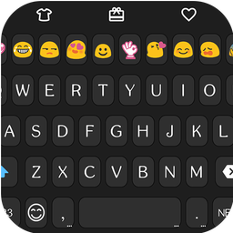 Simple Black Emoji keyboard