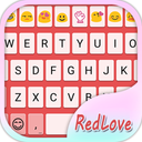 Simple Red Emoji Keyboard Skin