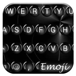 Emoji Keyboard Spheres Black