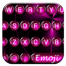 Emoji Keyboard Spheres Pink