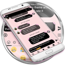 SMS Messages Bow Pink Pastel