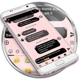 SMS Messages Bow Pink Pastel