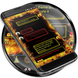 SMS Messages Flame Fire Theme