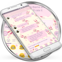 SMS Messages Rabbit Pink Theme