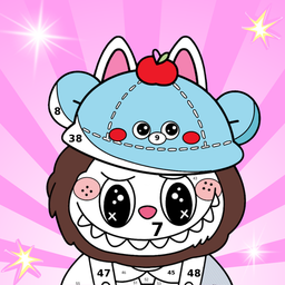 Labubu Coloring by Number