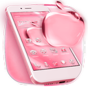 Pink Shining Crystal Apple Theme