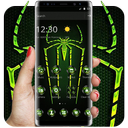 Green Fluorescent Spider Theme