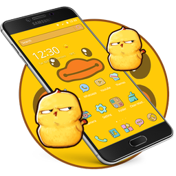 Cartoon Yellow Cute Duck Theme