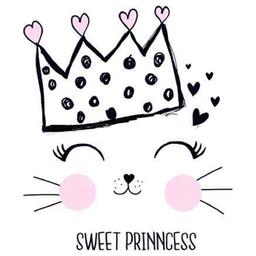 White Princess Kitty Cartoon Sweet Theme