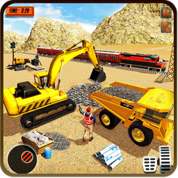 Heavy Machines Train Track Construction Simulator