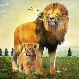 Lion Family Simulator Game 3d